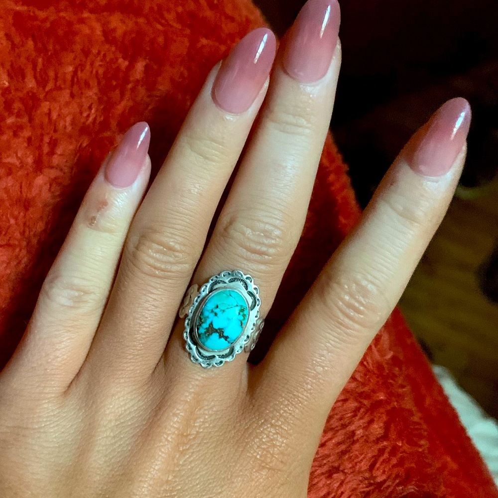 Vintage native turquoise ring